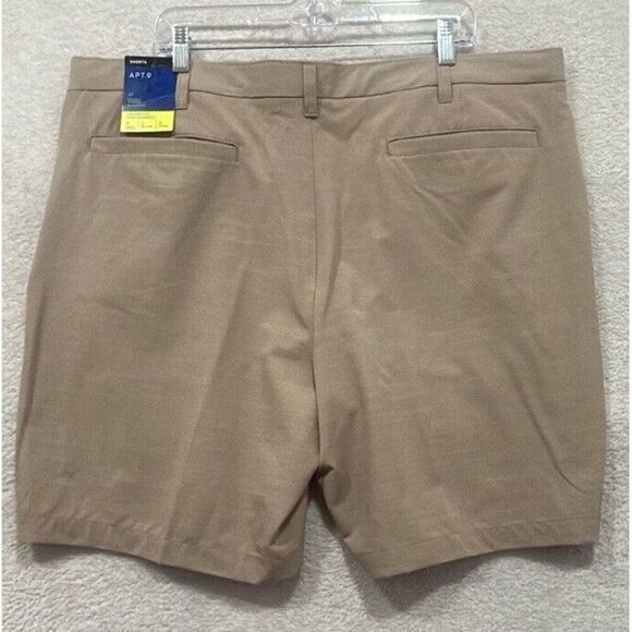 Men's Apt. 9 Premier Flex Performance Shorts, 8" Inseam, Size 42, Beige  NWT - Picture 2 of 13